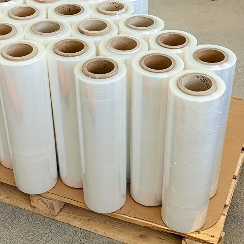 1 Rolle Industrie - Stretchfolie 45cm x 250m, 2,5kg – starke, reißfeste Palettenfolie für Lagerung, Versand & Umzug mit rutschfestem Griff (1 Packung) - FUXL - Shopify