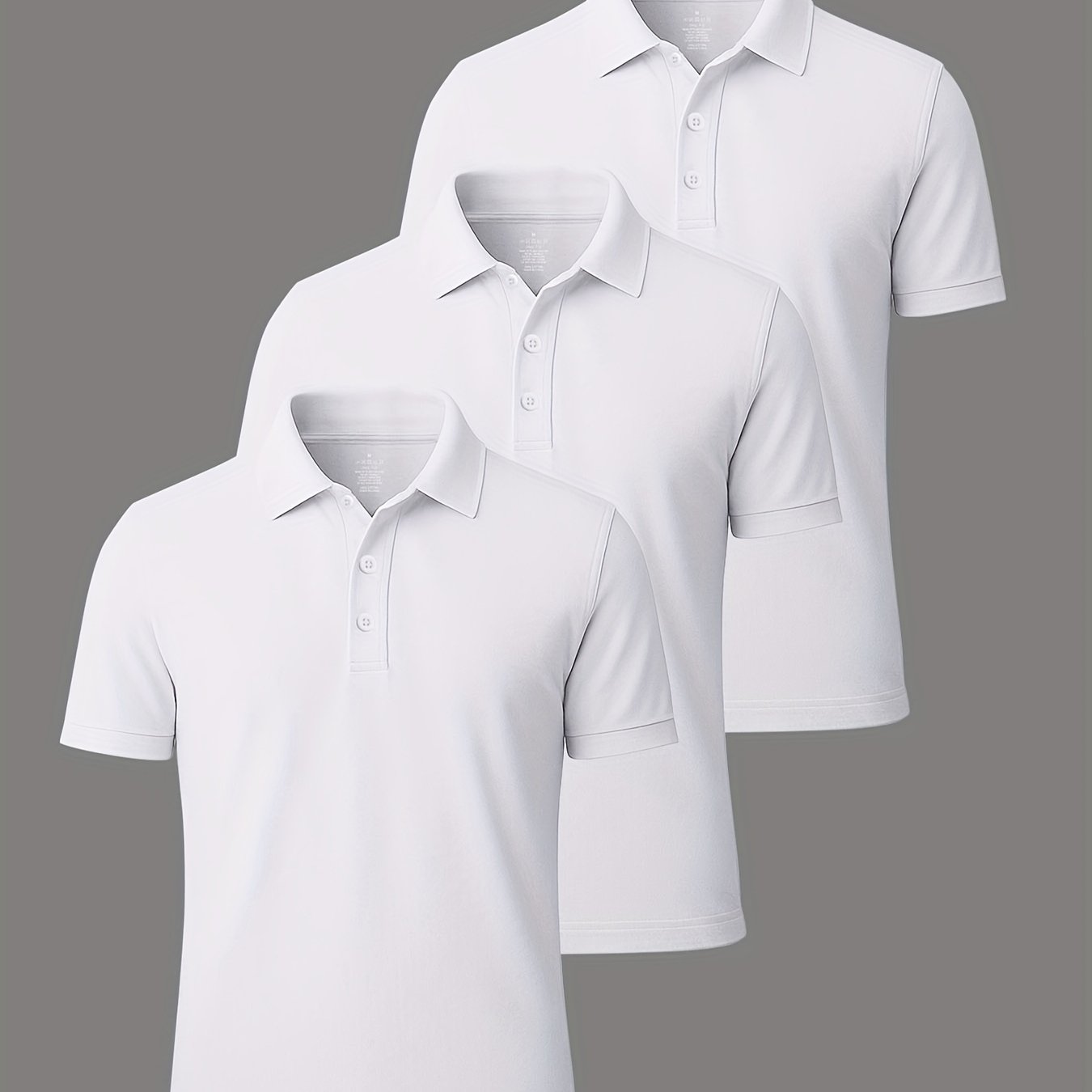3er-Pack Herren-Polo-Shirts – gekämmte Baumwolle, atmungsaktiv & bequem, klassischer Stil für Business & Freizeit, Sommer-Essentia