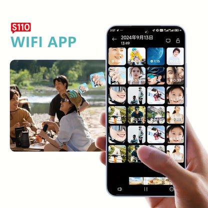 Ultra-Leichte Kamera-Brille – 2.7K Video, WiFi, Geräuschreduzierung, 60 Min Akku, ideal für Vlogging, Sport & Reisen - FUXLShop