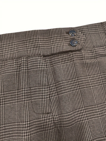 Damen Marlene-Hose Hahnentritt - Seitenansicht