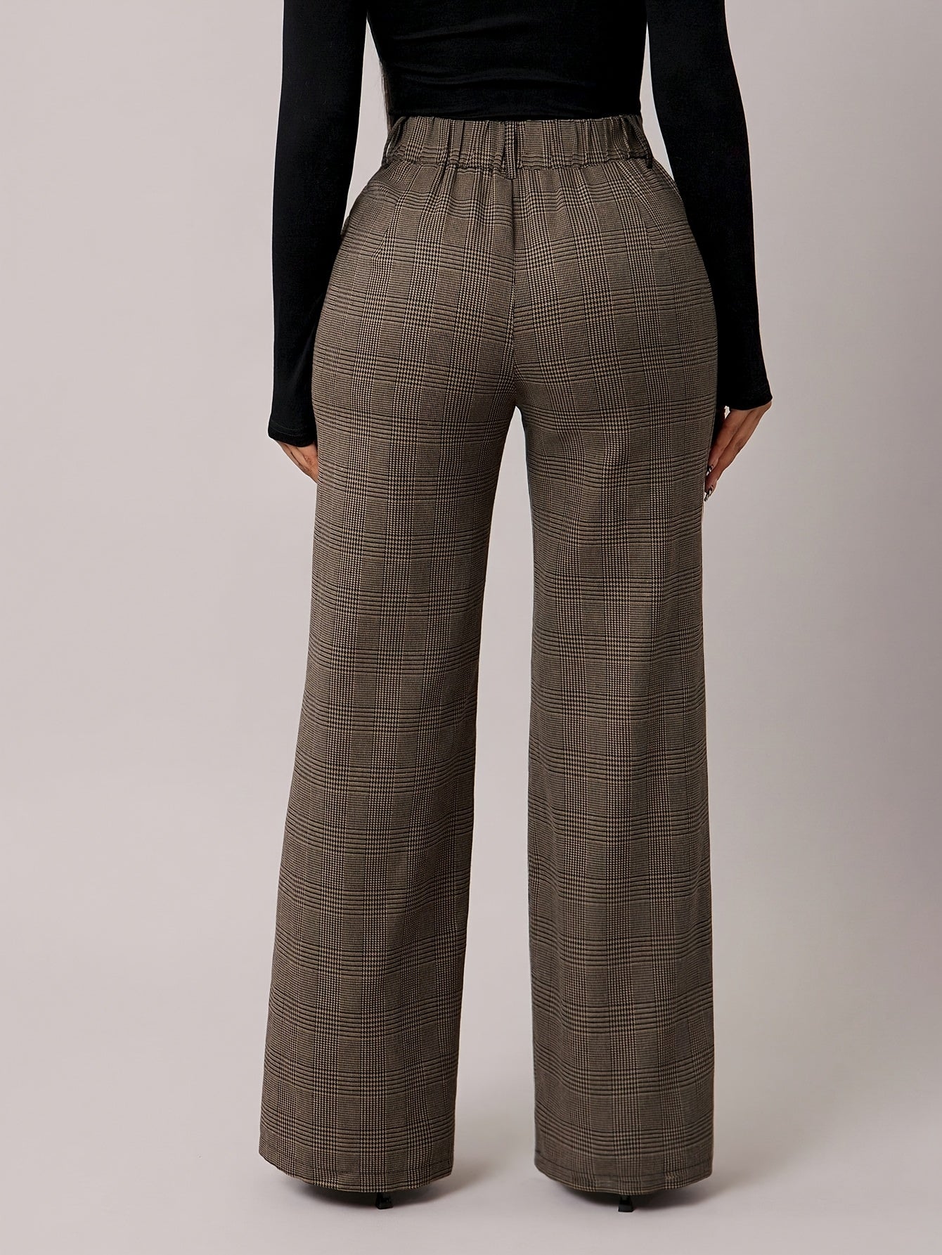 Damen Marlene-Hose Hahnentritt - Seitenansicht