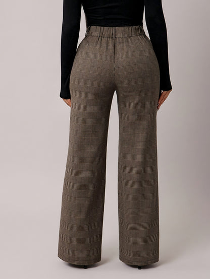 Damen Marlene-Hose Hahnentritt - Seitenansicht