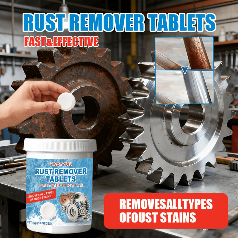 Entrostungs-Brausetabletten 50g – Rost entfernen an Scharnieren, Schienen & Metall