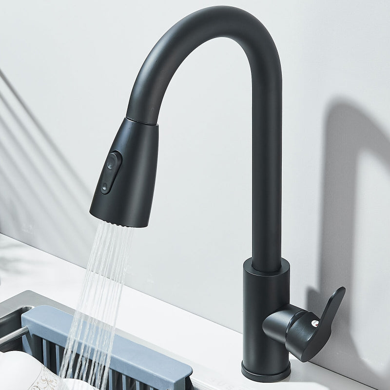 Kitchen Faucet Faucet Kitchen Faucet Single Hand Faucets Kitchen Sink Faucets Kitchen Faucet with Pull-down Nozzle Sink Faucet - FUXLShop