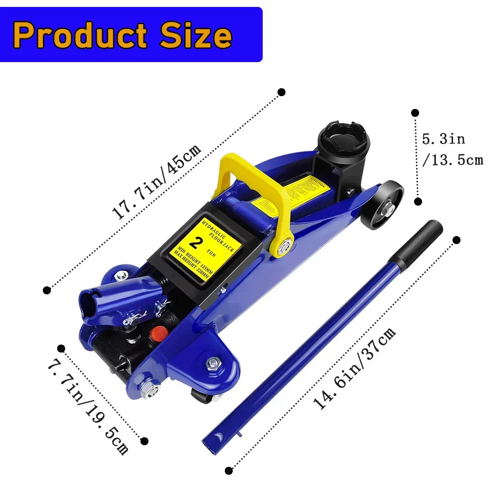 Hydraulischer Rangierwagenheber 2 Tonnen - Hubhöhe 135-320mm - FUXLShop