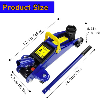 Hydraulischer Rangierwagenheber 2 Tonnen - Hubhöhe 135-320mm - FUXLShop