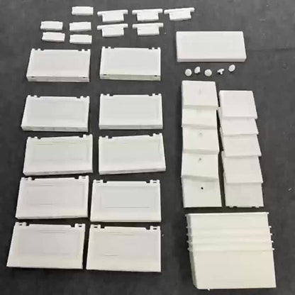 Ultradünner weißer Kosmetik-Organizer mit 4–6 Ebenen und runden Griffen – ideal für Make-up, Badzubehör und Küchenutensilien