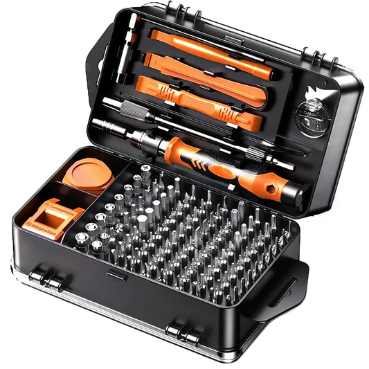 Präzisions-Schraubendreher Set 117-teilig - Mini Reparatur-Kit mit Torx & Triwing Bits - FUXLShop