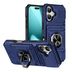 Blau stoßfeste handyhülle mit metallhalter ringständer und texturiertem grip für iphone 11–17 pro max online bestellen