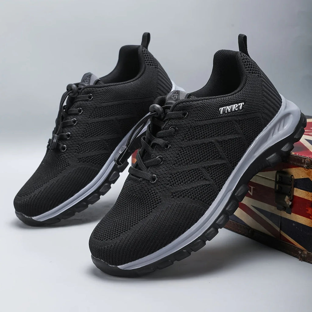 Men's Breathable Lightweight Sneakers - Sporty Casual Shoes with Soft Sole