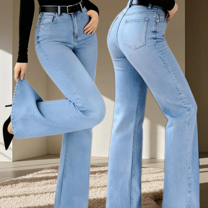 Sky Blue – Loose Fit, Diagonal Pockets