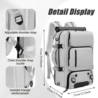 Großer Fashion-Rucksack mit Schuhfach – 40,64 cm Laptopfach, stilvolle Reisetasche, Business & Freizeit, multifunktional für Kleidung, Kosmetik & Camping