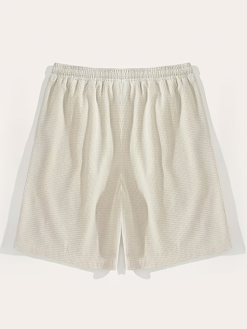 Herren Waffle Shorts – Leichte Sportshorts mit Tunnelzug