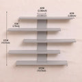 Graues minimalistisches wandregal mit 5 ebenen zum online bestellen als geschenkideen und für kleine deko