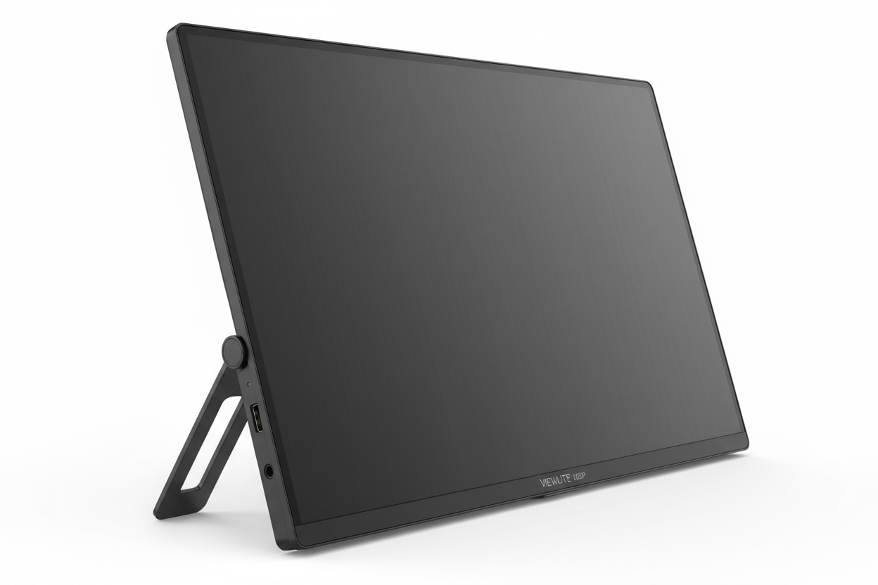 15,6 Zoll Portabler Monitor mit integriertem Standfuß – 1080P FHD IPS, 60Hz, USB-C