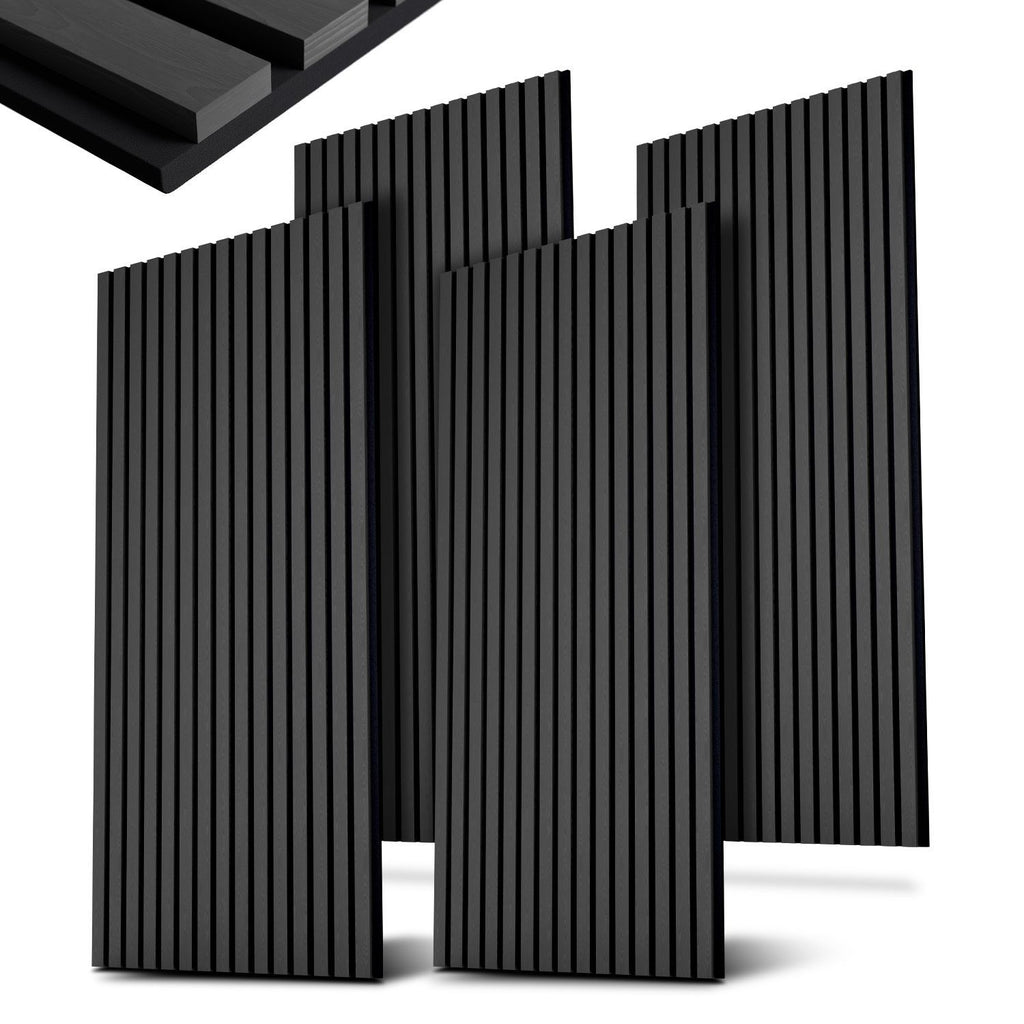 Akustikpaneele 4er-Set mit Holzfurnier – 120 × 60 cm, 18 mm, 2,88 m² Wandverkleidung