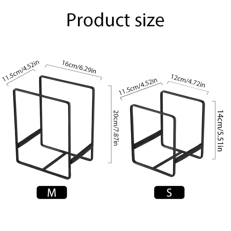 Metall-Tellerhalter Vertikal 1-3 Stück – Platzsparend, Robust, für Teller, Töpfe & Schneidebretter - FUXLShop