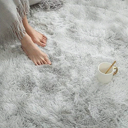 Grauer Farbverlauf Teppich – Tie Dye Matte für Wohnzimmer, Schlafzimmer, Büro & Bettseite – Geschenkidee & Deko (40x60cm–200x300cm) - FUXLShop