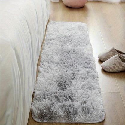 Grauer Farbverlauf Teppich – Tie Dye Matte für Wohnzimmer, Schlafzimmer, Büro & Bettseite – Geschenkidee & Deko (40x60cm–200x300cm) - FUXLShop