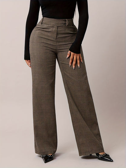 Damen Marlene-Hose Hahnentritt - Seitenansicht