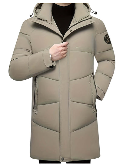 Herren Winterjacke mit Kapuze – winddicht, leicht und ideal für Outdoor-Aktivitäten. – hochwertig verarbeitet