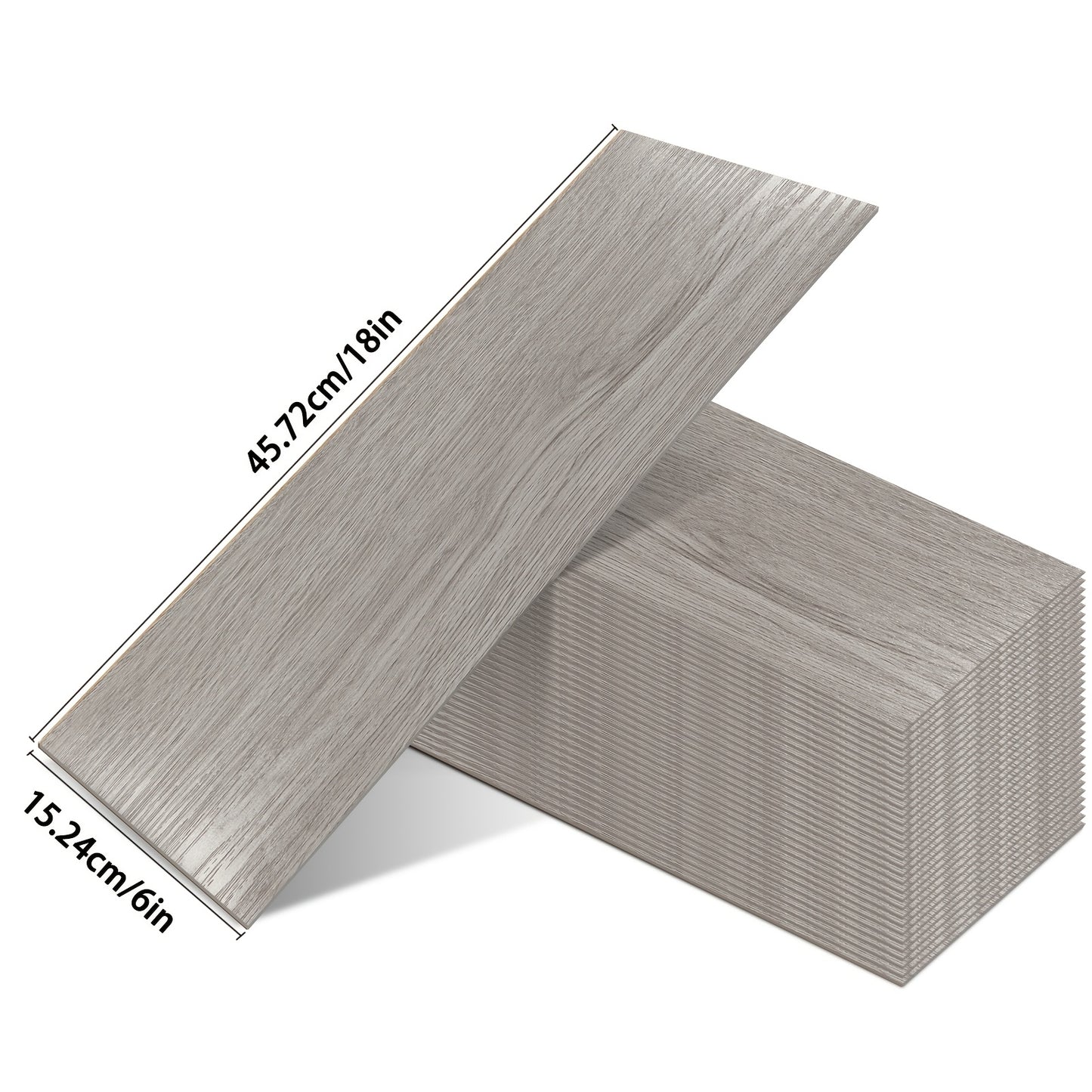 Vinyl Bodenbelag Selbstklebend 50 Stück - Wasserfeste Bodenfliesen Peel & Stick für Küche, Bad & Wohnzimmer