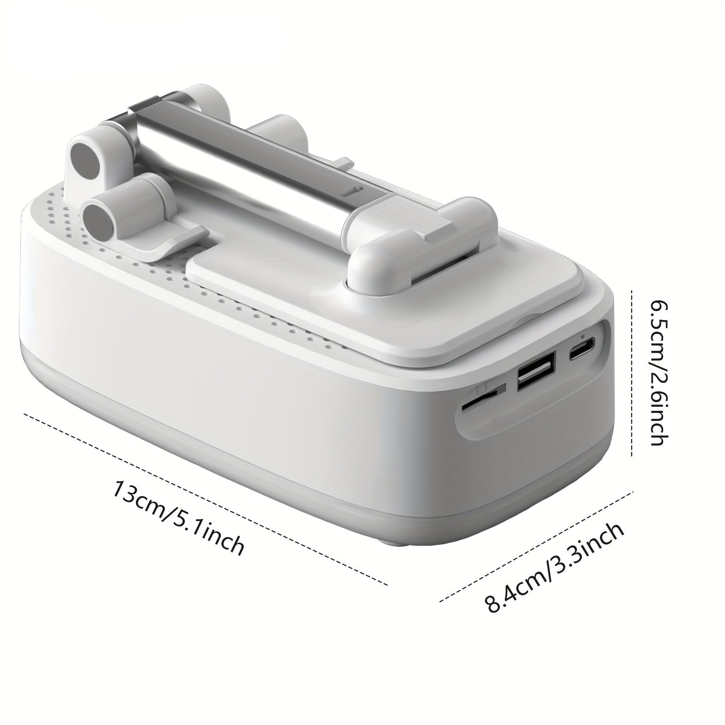 NewRixing 6W Wireless Lautsprecher mit Handyhalter – TWS Dual Pairing, 1800mAh Akku, Hi‑Fi Stereo & Bass, USB‑C, Powerbank, Indoor/Outdoor