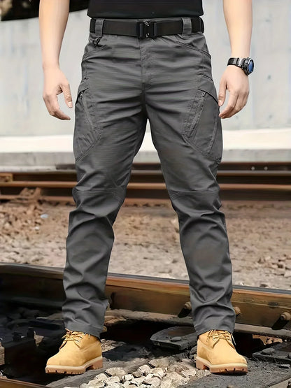 Herren Cargo Hose mit Multitaschen - Tactical Outdoor Arbeitshose - Ganzjahres Polyester - FUXLShop