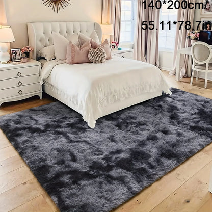 Plüsch Teppich Tie-Dye – Weiche rutschfeste Bettvorleger für Wohnzimmer & Schlafzimmer - FUXLShop