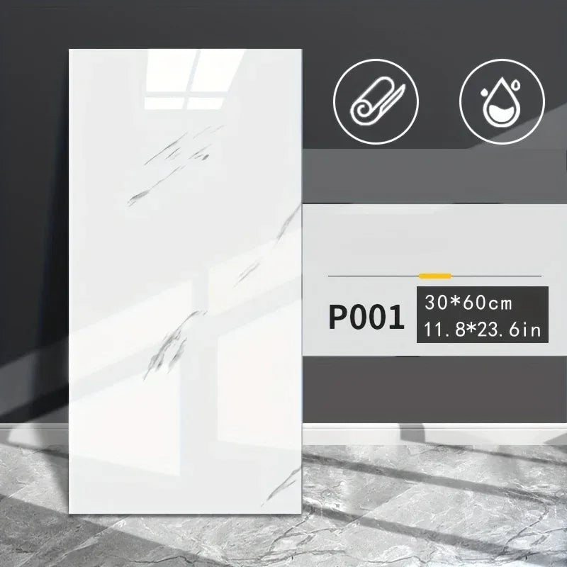 52x Marmor-Design PVC Wandsticker – Wasserfest & Abnehmbar für Bad, Küche & Wohnzimmer - FUXLShop