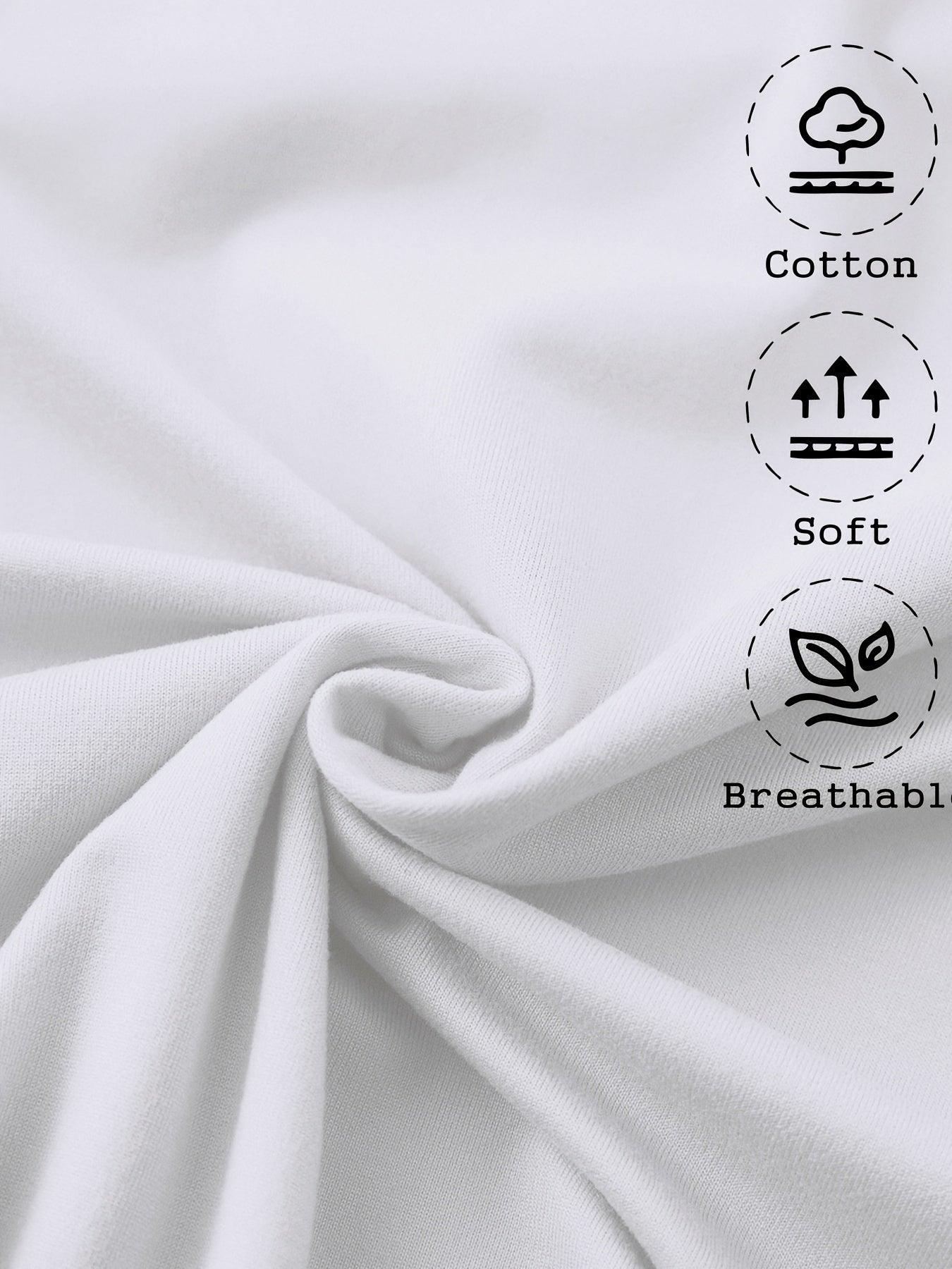 3-Pack Women's Short Sleeve Round Neck 100% Cotton T-Shirts – Basic Summer Tops