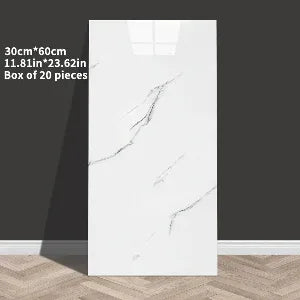 3D Wandpaneele Marmor-Optik selbstklebend 60x30 cm – Schaumstoff, für Bad, Küche & Wohnzimmer - FUXLShop