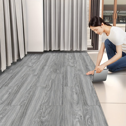 20/50 Stück Selbstklebende Bodenfliesen in Holzoptik – 15×40 cm IXPE, Retro-Design, strapazierfähig & pflegeleicht für Wohnzimmer, Küche, Büro