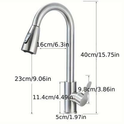 Kitchen Faucet Faucet Kitchen Faucet Single Hand Faucets Kitchen Sink Faucets Kitchen Faucet with Pull-down Nozzle Sink Faucet - FUXLShop