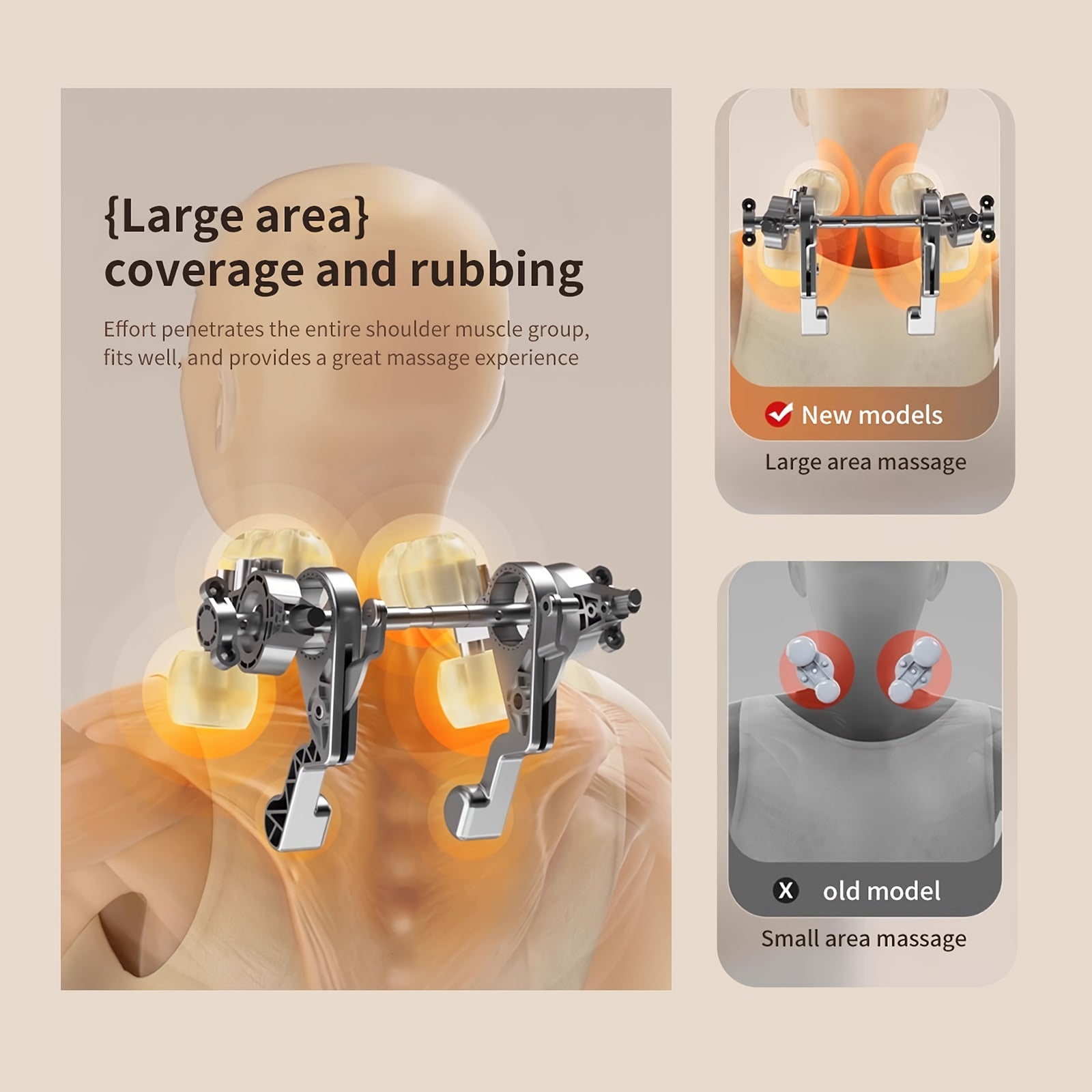 Shiatsu Massagegerät für Nacken & Schultern mit Wärmefunktion – ergonomisch & tiefenwirksam