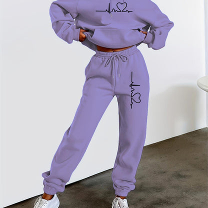Zweiteiler Cozy – Fleecegefütterter Hoodie & Joggin
