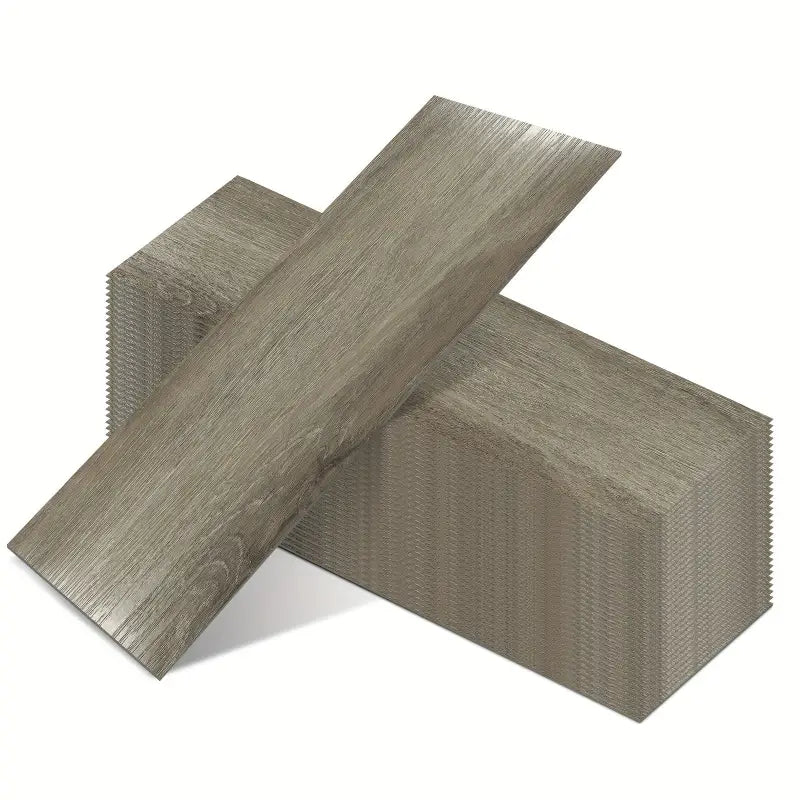Graue selbstklebende vinyl-dielen mit realistischem holzmaserungseffekt und wasserfeste pvc-bodenfliesen online bestellen