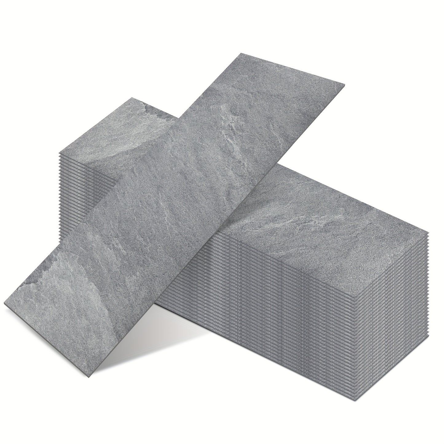 Vinyl Bodenbelag Selbstklebend 50 Stück - Wasserfeste Bodenfliesen Peel & Stick für Küche, Bad & Wohnzimmer