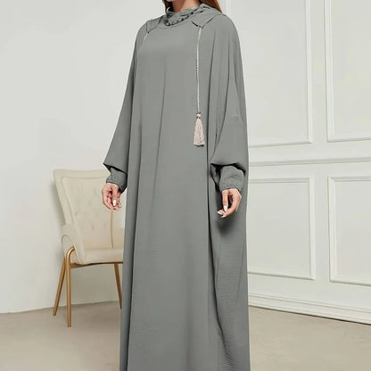 Plus Size Ice-Fiber Hijab Khimar – Faltenfrei, Leicht & Locker | Kapuzen‑Kopftuch für Damen | Frühling Sommer Herbst - FUXLShop