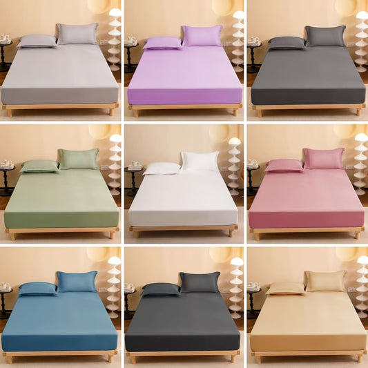 Weiches Bettlaken aus 100 % Polyester – Sanded Finish, gewebt, maschinenwaschbar, ≤29cm Höhe – Uni-Farbe, aktiver Druck – Komfort für jede Saison