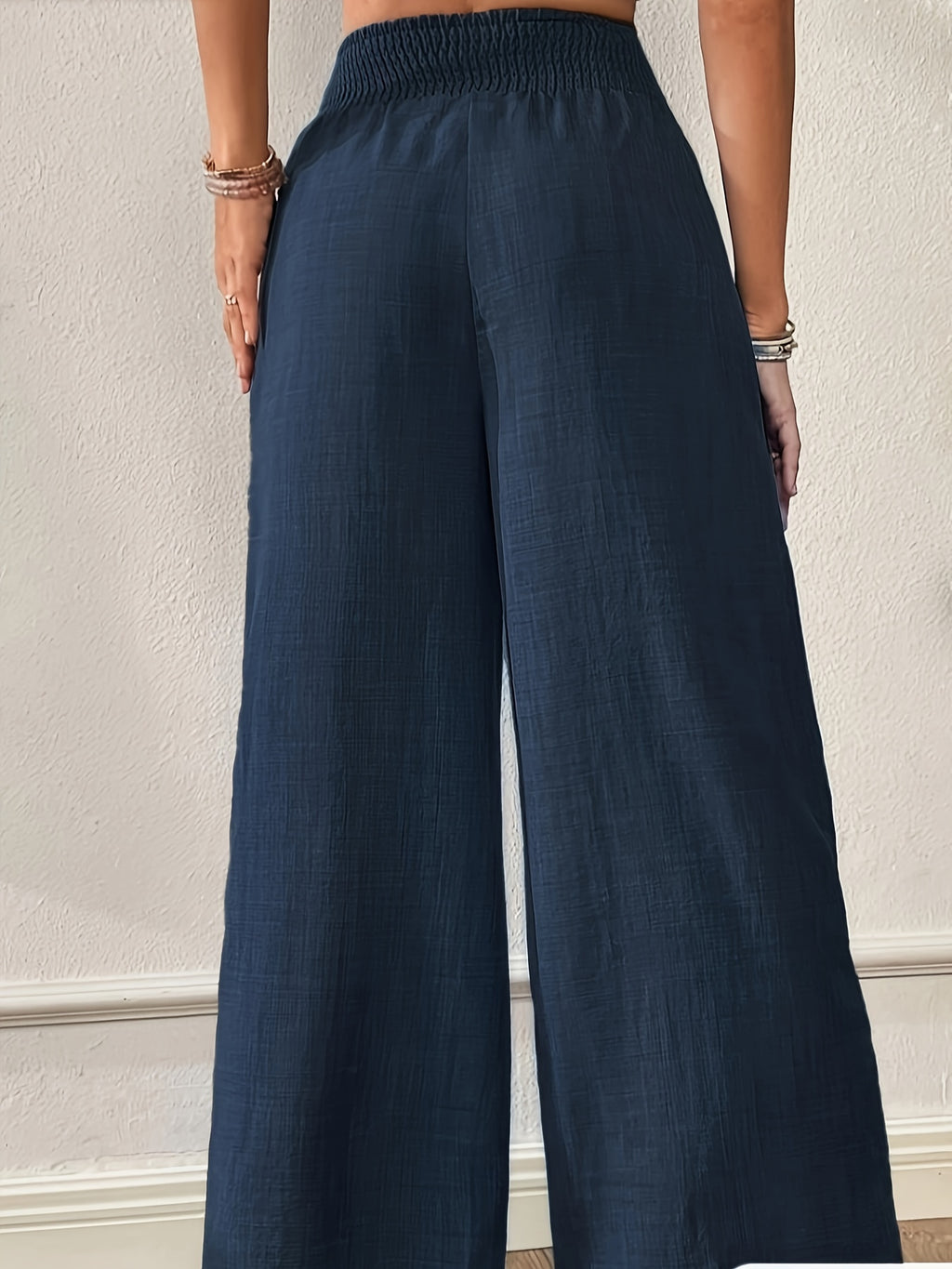 Elegante Weite Hose Damen – Casual Palazzo Hose Einfarbig Alle Saisons