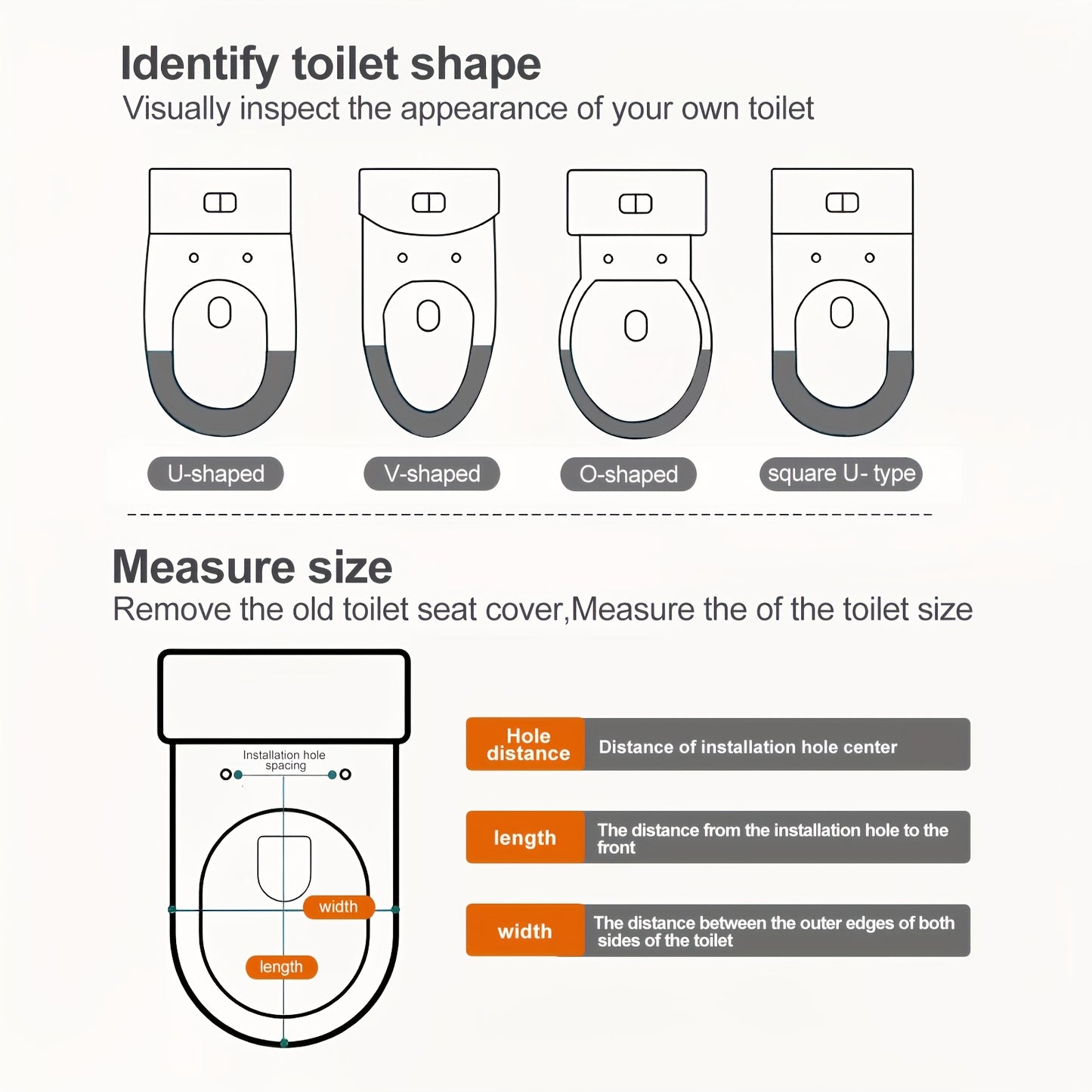 Toilettendeckel- & Tankabdeckung – Ultra-dünnes Design, langlebiges PP, einfache Montage, U-/V-/Quadrat-kompatibel, Komfort für Bad