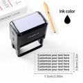Personalisierter textstempel groß black rechteckiger selbstfärbestempel mit klarem deckel und abs-gehäuse model chengxh-26