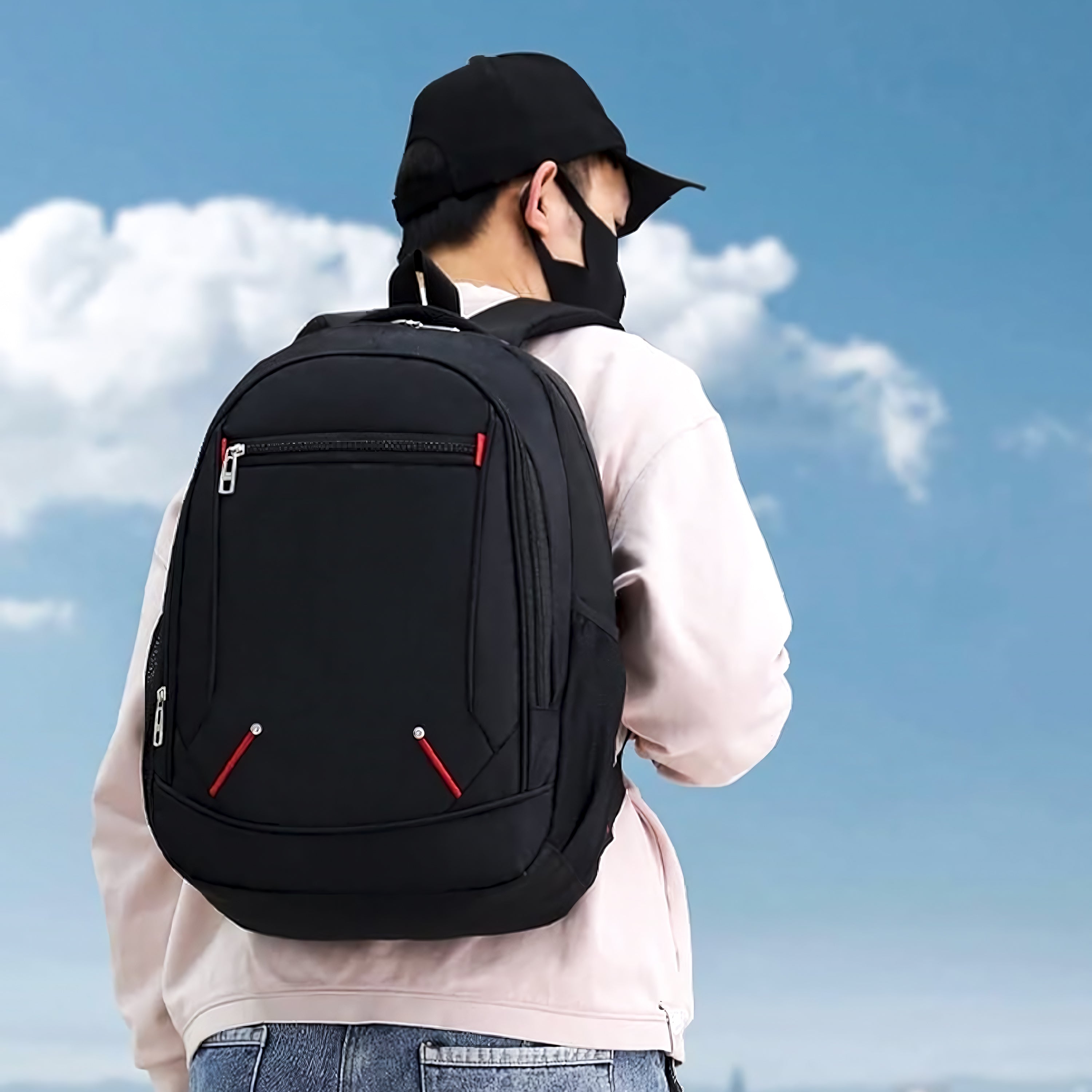 Rucksack 30L – Laptop-Rucksack, wasserdicht, Oxford-Stoff, ergonomisch, Schule, Büro & Reise