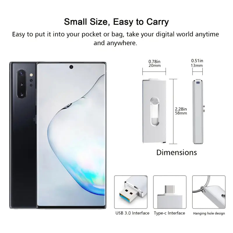 Kompakter weißer dual-usb-stick mit usb-c und usb 30 silber günstig online bestellen geschenkideen