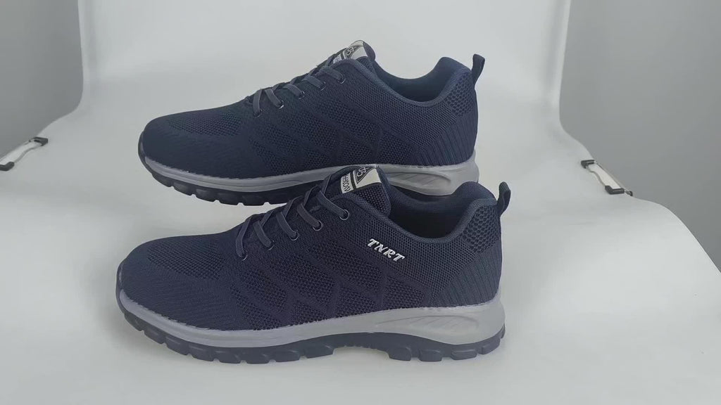 Men's Breathable Lightweight Sneakers - Sporty Casual Shoes with Soft Sole