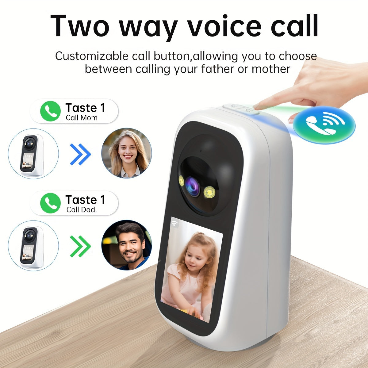 JOOAN Smart Security Camera 5GHz WiFi 1296P HD Night Vision AI Motion Tracking 360° Sichtfeld Zwei-Wege-Talk Sirene Alarm