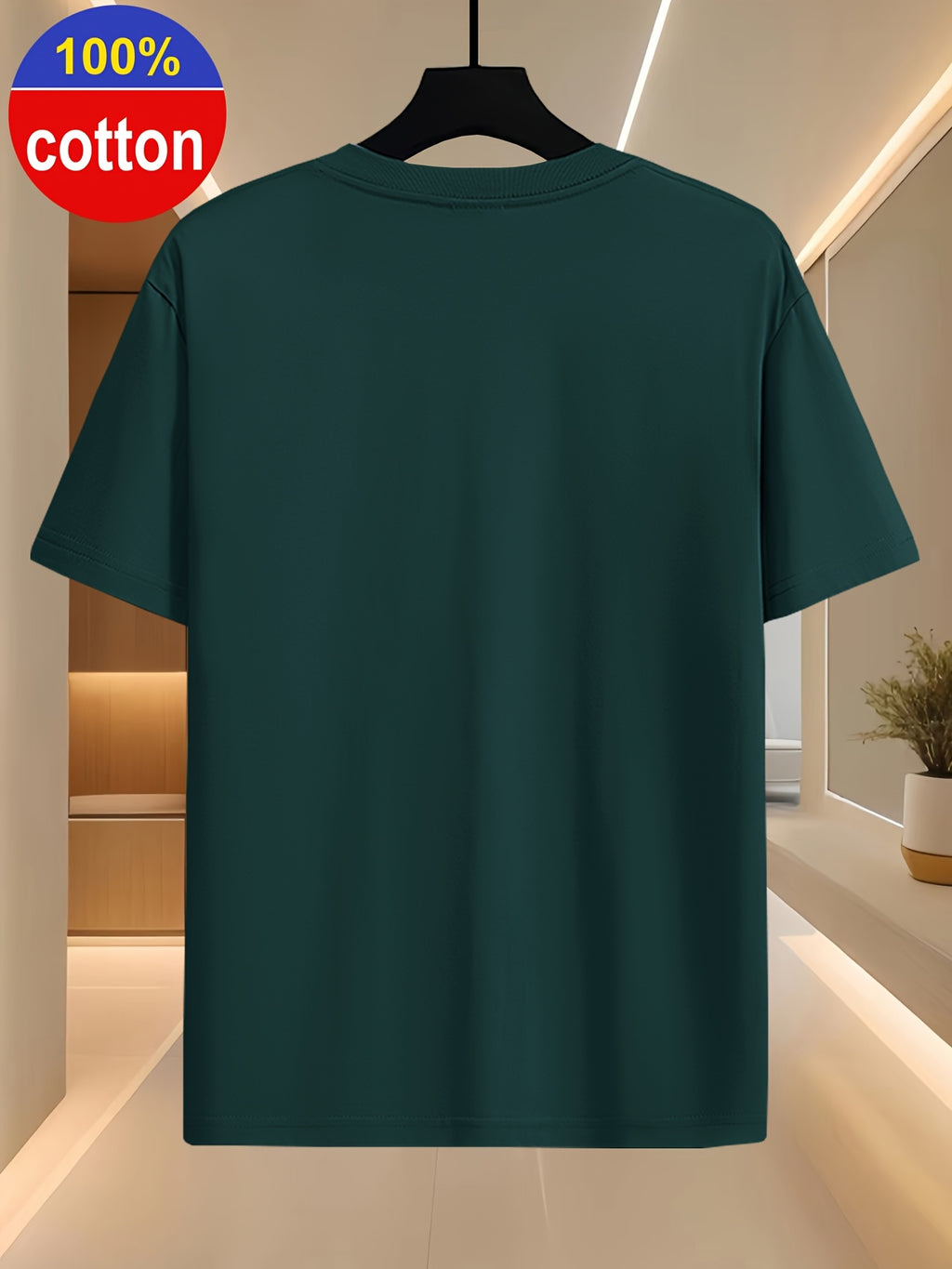 2er-Pack T-Shirts Rundhals, 100% Baumwolle, Kurzarm – Casual Basic, XS–XXXL