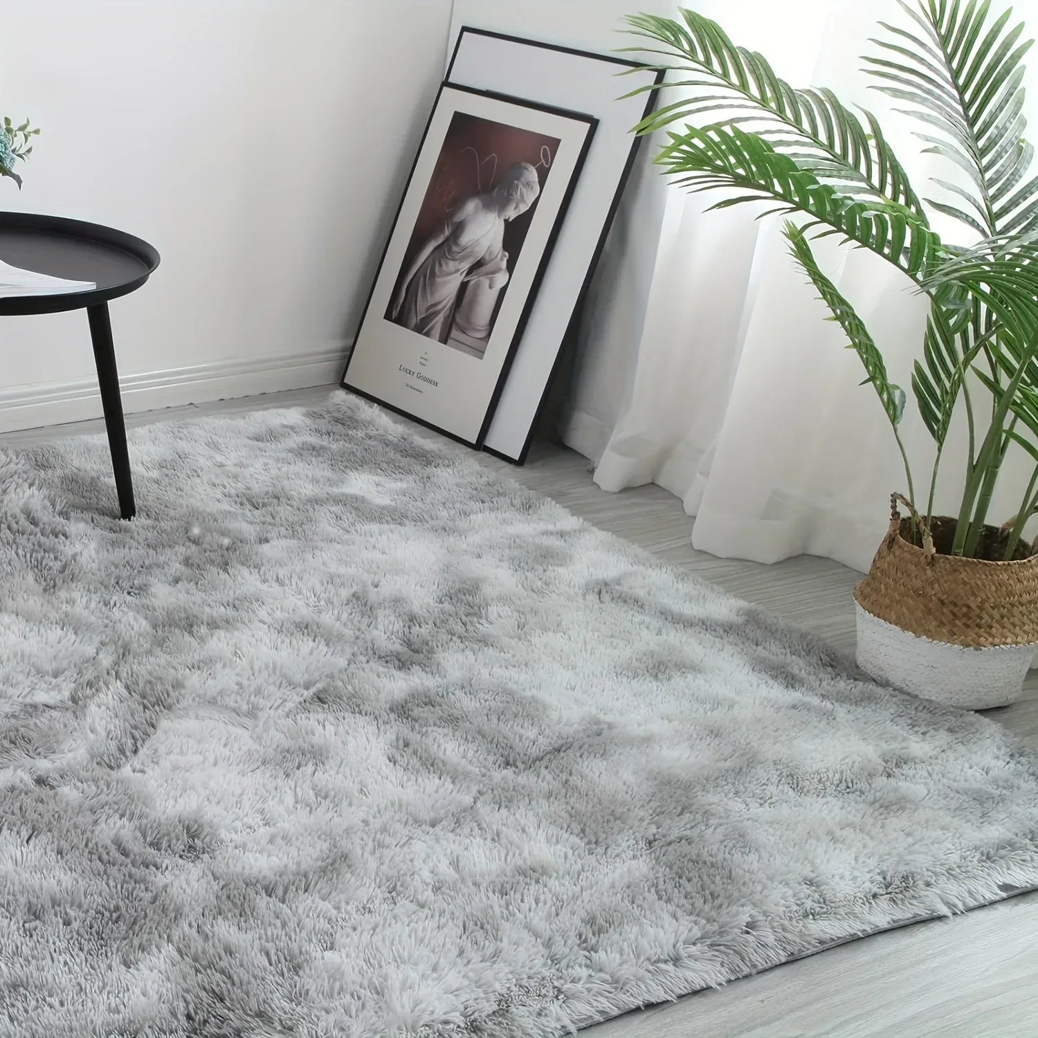 Plüsch Teppich Tie-Dye – Weiche rutschfeste Bettvorleger für Wohnzimmer & Schlafzimmer - FUXLShop