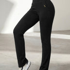 Damen-Schlupfhose mit hohem Bund und Taschen